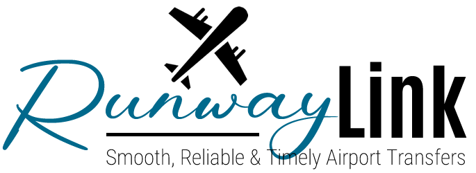 RunwayLink Airport Transfers Shuttle Service Blue Main Logo
